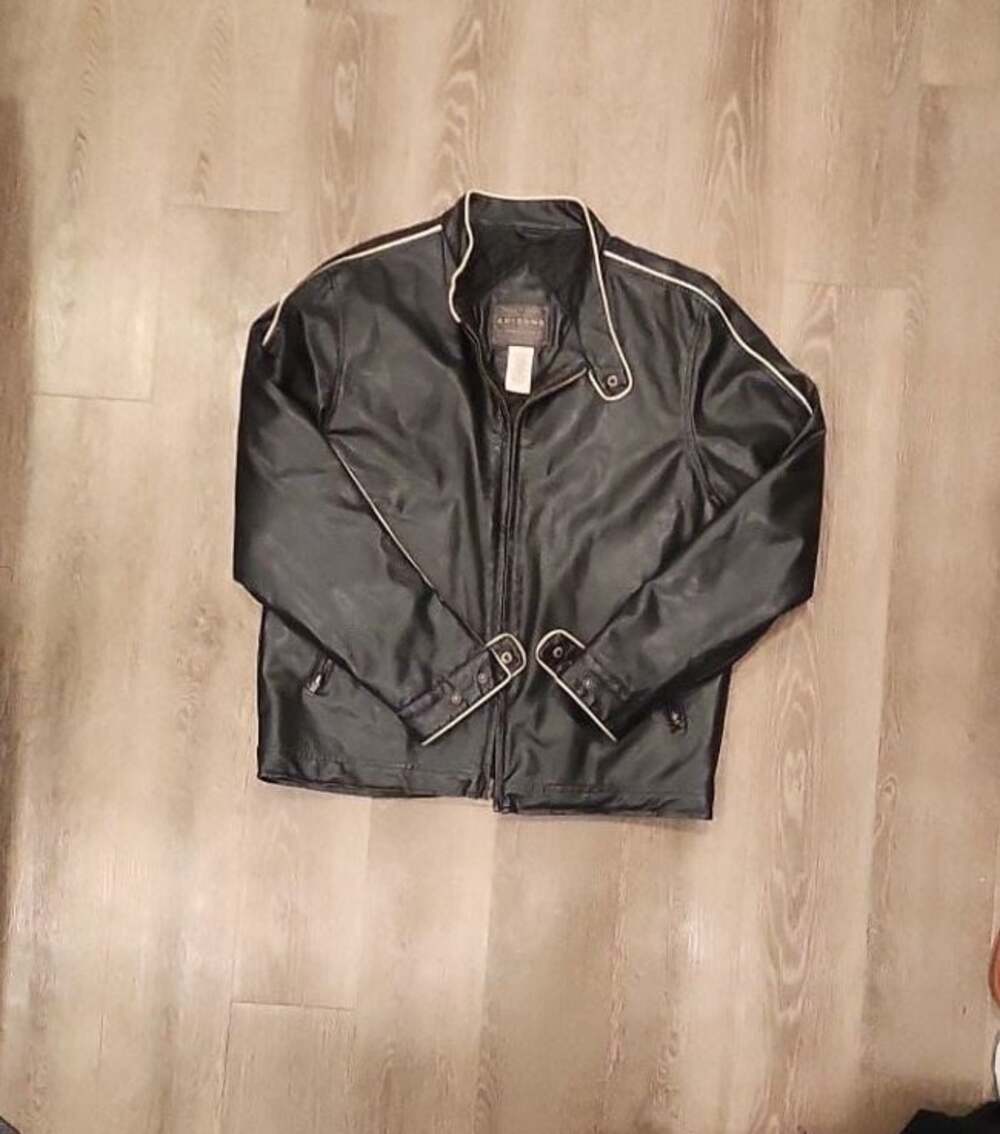 Arizona Jean Company Faux Leather Jacket Black Size L